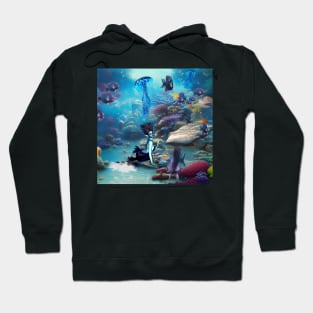 Wonderful mermaid with jellyfish Hoodie